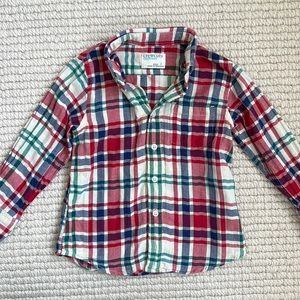 Crewcuts boys 2T holiday plaid shirt